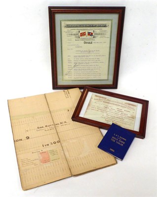 Lot 3206 - Various Railway Related Items Connected With Goole including å£20 share certificate from...