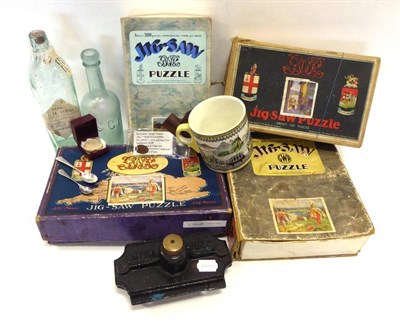 Lot 3208 - Various Railway Related Items including Great Central Railway beer bottle, Irish Whiskey bottle...