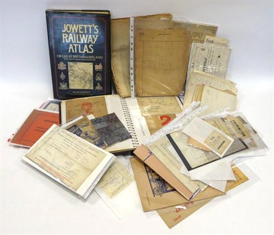 Lot 3209 - Various Railway Related Items including Metropolitan Railway Statements of Interest, Luggage Labels