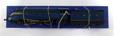 Lot 3221 - Hornby Dublo 3 Rail (Pre-War) EDL1 Sir Nigel Gresley LNER 4498 (G, some corrosion to con-rods)