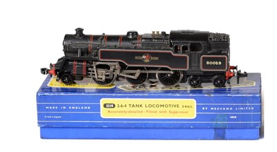 Lot 3225 - Hornby Dublo 3 Rail 3218 2-6-4T BR 80059 Locomotive (E box G)