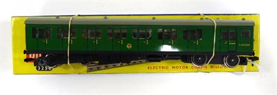 Lot 3238 - Hornby Dublo 3 Rail 3250 Electric Motor Coach BR S65326 (E-G, one bogie side broken off but two...