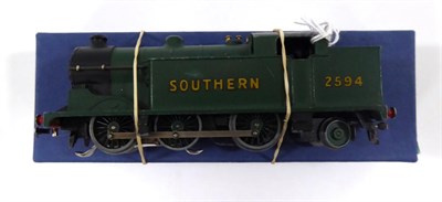 Lot 3245 - Hornby Dublo 3 Rail EDL7 0-6-2T Southern 2594 Locomotive malachite green (G-E, in reproduction box)