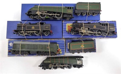 Lot 3252 - Hornby Dublo 3 Rail Locomotives Mallard, Silver King (tender boxed) 2-6-4T BR 80054 (box F)...