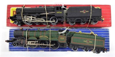 Lot 3267 - Hornby Dublo 3-Rail EDLT20 Bristol Castle BR 7013 (G-E box G-F) 2-8-0 8F locomotive BR 48158...