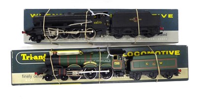 Lot 3287 - Wrenn Two Locomotives W2222 Devizes  Castle GWR 7002, green in Triang Wrenn box and W2226 Class...