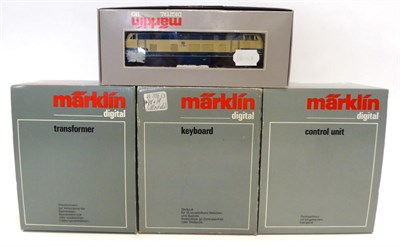 Lot 3309 - Marklin HO Gauge Digital 3674 DB 216 090 Locomotive together with 6002 Digital Transformer 6021...