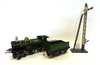 Lot 3330 - Hornby Series O Gauge C/w 4-4-0 Locomotive 2711 nut and bolt construction with tabbed on number...