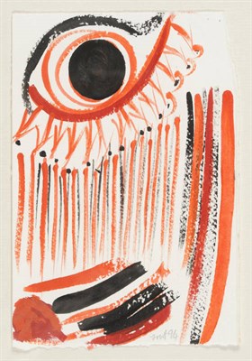 Lot 814 - Sir Terry Frost R.A. (1915-2003) "R B & W & Black Sun" Signed and dated (19)94, also inscribed,...