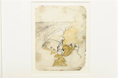 Lot 818 - Graham Vivian Sutherland O.M. (1903-1980) "Rocks and Sand" Inscribed verso, pen, ink and...