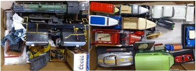 Lot 3404 - Sun Star Three Buses (all boxed) together with assorted loose models and a collection of empty...