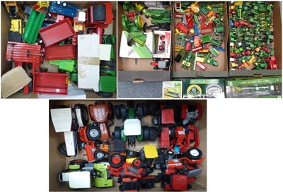 Lot 3409 - Various Manufacturers A Large Collection Of Assorted Unboxed Tractors in varying scales...