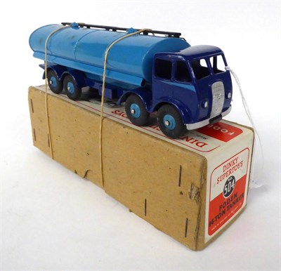 Lot 3421 - Dinky 504 Foden Tanker blue/blue (G-E, a few chips to cab and some rust spots showing through...