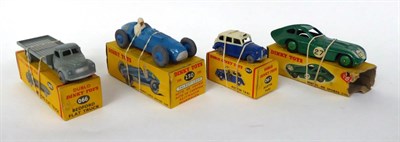 Lot 3428 - Dinky Dublo 066 Bedford flat truck and 067 Taxi (both E boxes G) together with 230 Talbot-Lago (E-G