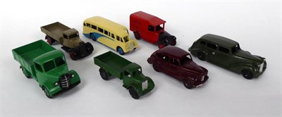 Lot 3431 - Dinky Light Commercials And Others including Bedford truck, Royal Mail van red roof, 25 series...