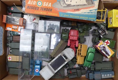 Lot 3435 - Dinky Military Models a collection of assorted examples including  RAF refueller, Armoured...