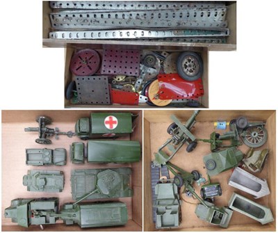 Lot 3436 - Dinky Military Models including Centurion tank, Reconnaissance car, Ambulance and others (generally