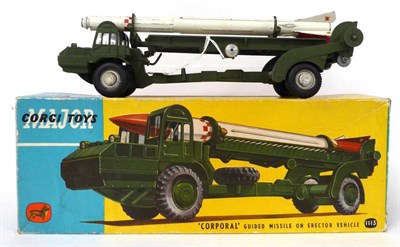 Lot 3443 - Corgi 1113 Corporal Guided Missile On Erector Vehicle (G, missile chipped and lacks nose cone,...