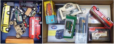 Lot 3444 - Corgi 1120 Midland Red Coach (G, a little fade, box G-F) together with assorted modern bus...