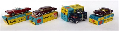 Lot 3450 - Corgi Four Vehicles 464 Commer Police van, 259 Citroen Le Dandy, 247 Mercedes Benz Pullman and...