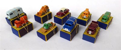 Lot 3458 - Matchbox 1-75's 20 ERF lorry MW 21 Luxury coach MW 22 Vauxhall Cresta MW 23 Caravan tow hook broken