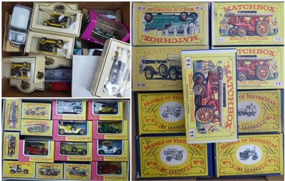 Lot 3461 - Matchbox Models Of Yesteryear A Collection Of 18 Models including Y4 Steam lorry, 4xY9 Showmans...