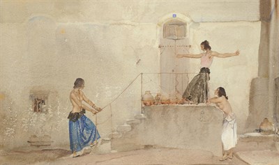 Lot 825 - Sir William Russell Flint R.A., P.R.W.S., R.S.W., R.O.I., R.E., N.S. (1880-1969) "Argument in...