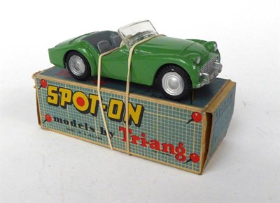 Lot 3469 - Spot-On 108 Triumph TR3 green with grey interior (E box G)