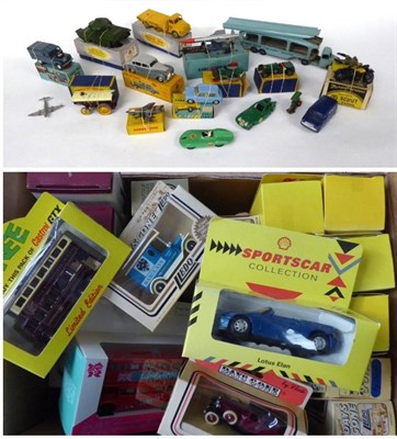 Lot 3472 - Various Diecast including Morestone AA Motorcycle and sidecar with two screens and rider (G box...