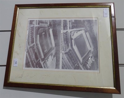 Lot 18 - A Signed Blackburn Rovers Ewood Park 1961 Commemorative Photograph, signatures to the margins...
