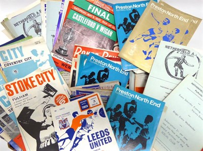 Lot 30 - Football Programmes a collection of late 1960's 1970's examples including Non-League examples,...
