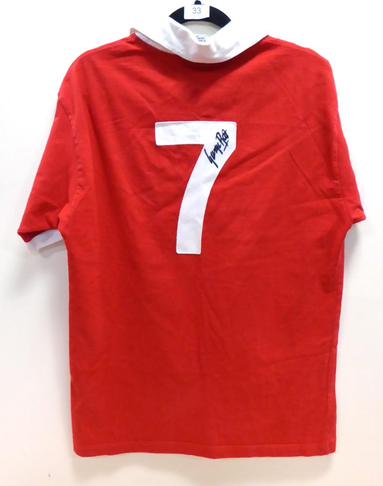 Lot 33 - George Best Signed Manchester United No.7