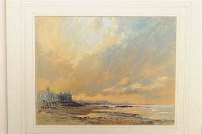 Lot 832 - Robert Leslie Howey (1900-1981) "Seaton Carew" Signed and dated (19)70, pastel drawing on...