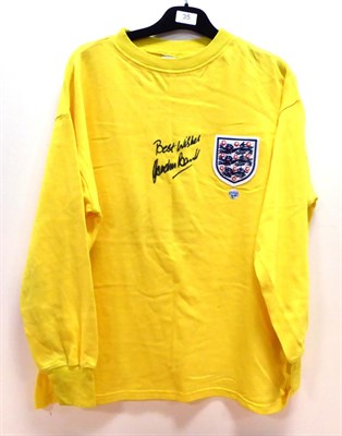 Lot 35 - Gordon Banks Signed England Yellow Goalkeepers No.1 Shirt; with Prestige Certificate of...