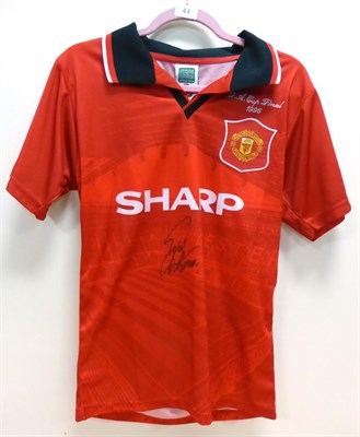 Lot 44 - Eric Cantona Signed Manchester United FA Cup Final 1996 Shirt; with Prestige Certificate of...