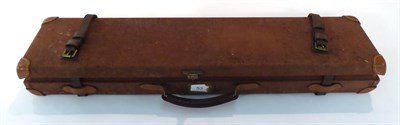 Lot 53 - A Canvas Covered Gun Case by Cogswell & Harrison, London, with fitted interior, leather straps,...