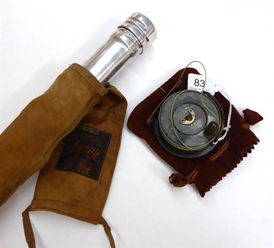 Lot 83 - A Hardy Fly Rod and Reel, comprising a 3inch alloy 'Sunbeam' reel, in drawstring bag and a 2pce...