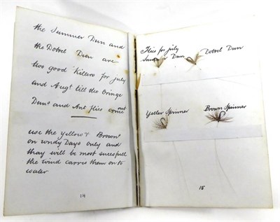 Lot 96 - George Butcher - A Facsimile Book of Flies 1875, cloth bound facsimile of a manuscript diary...