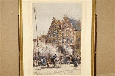 Lot 841 - George Graham R.S.W., R.I., R.O.I.(resigned), R.B.A. (1881-1949) "Houses in Haarlem" Signed and...