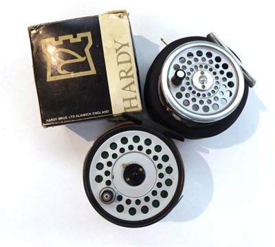Lot 119 - Two Hardy Alloy Fly Reels:- Marquis 2 2/3inch No.4, in zip case and box; Viscount 130 3 1/4inch, in