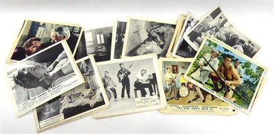Lot 130 - Lobby Cards including The Badlanders, The Hands of Orlac, First Man into Space, Disc Jockey...