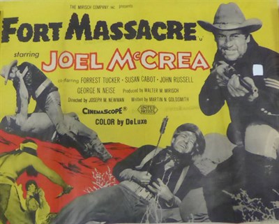 Lot 134 - Quad Film Poster Fort Massacre