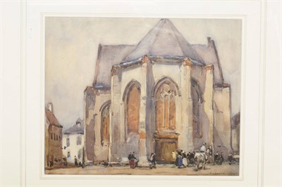 Lot 843 - Frederick (Fred) Lawson (1888-1968) "Old Chapel, Montreuil, France" Signed and dated 1914,...