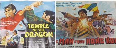 Lot 152 - Quad Film Posters Temple Of The Dragon and Man From Hong Kong (2)