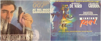 Lot 154 - Quad Film Posters The Living Daylights and Midnight Run (2)