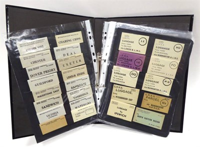 Lot 213 - Luggage Labels a collection of approximately 200 examples including LNWR, GNR, BR, LNER, GER, LSWR