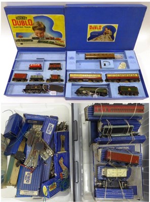 Lot 233 - Hornby Dublo 3-Rail Two Gift Sets EDP11 Passenger Set with Silver King locomotive and two BR(E)...