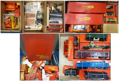 Lot 238 - Triang OO Gauge A Collection Of Locomotives, Rolling Stock And Other Items including R753 BO-BO...