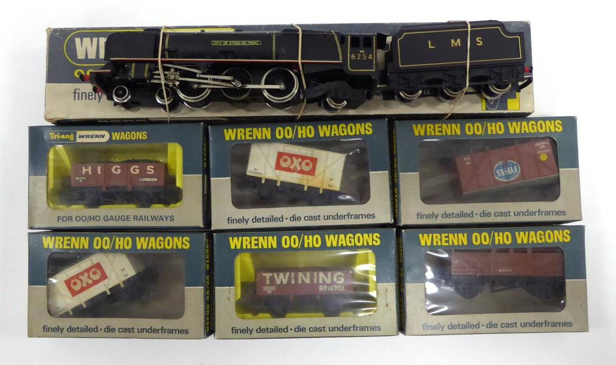 Lot 241 - Wrenn W2227 City Of Stoke-On-Trent LMS 6254, black (G-E, cab roof bent at one corner, box G-F,...