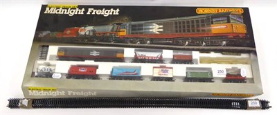 Lot 250 - Hornby Railways OO Gauge Midnight Freight Set with class 58 diesel (E box G)